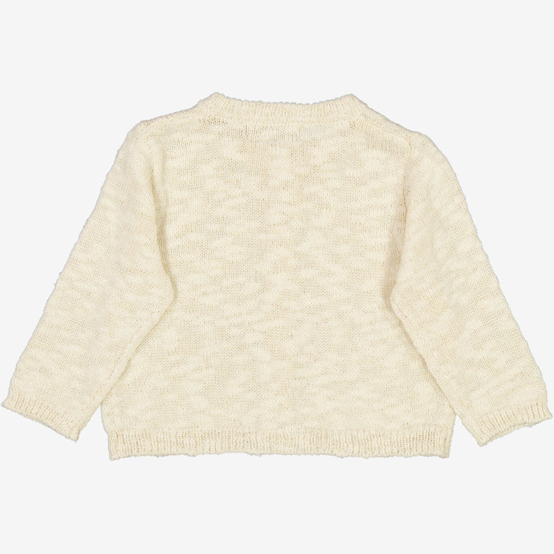 Wheat Strickjacke Mille | Baby Knitted Tops 3129 eggshell 
