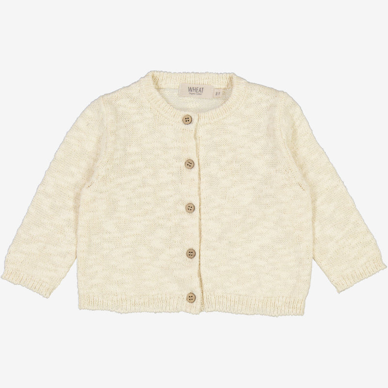 Wheat Strickjacke Mille | Baby Knitted Tops 3129 eggshell 