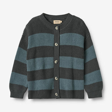 Wheat Main Strickjacke Noor Knitted Tops 9572 stormy weather stripe