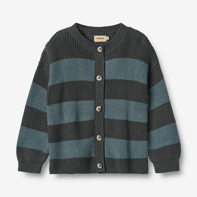 Wheat Main Strickjacke Noor Knitted Tops 9572 stormy weather stripe