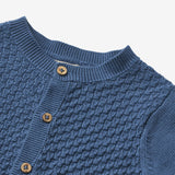 Wheat Main Strickjacke Siggi | Baby Knitted Tops 1173 deep ocean