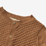 Wheat Main Strickjacke Siggi | Baby Knitted Tops 5073 caramel
