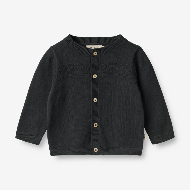 Wheat Main  Strickjacke Sofus | Baby Knitted Tops 1432 navy