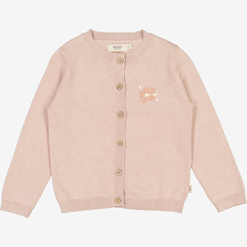 Wheat Main  Strickjacke Suzy mit Handstickerei Knitted Tops 1356 pale lilac