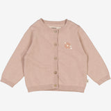 Wheat Strickjacke Suzy mit Handstickerei | Baby Knitted Tops 1356 pale lilac