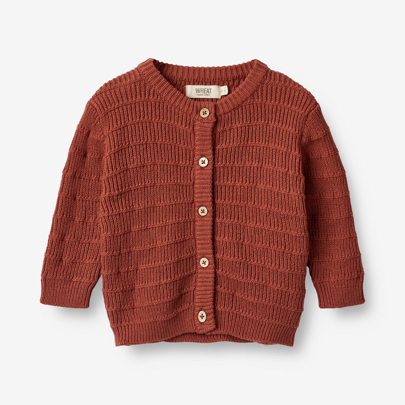 Wheat Main  Strickjacke Villy | Baby Knitted Tops 2072 red