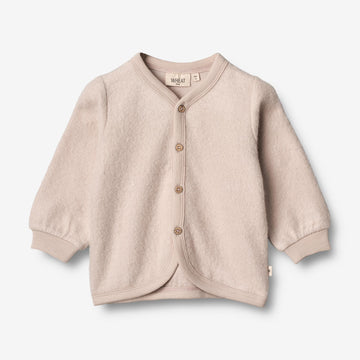 Wheat Wool  Strickjacke aus gefilzter Merinowolle | Baby Sweatshirts 1356 pale lilac