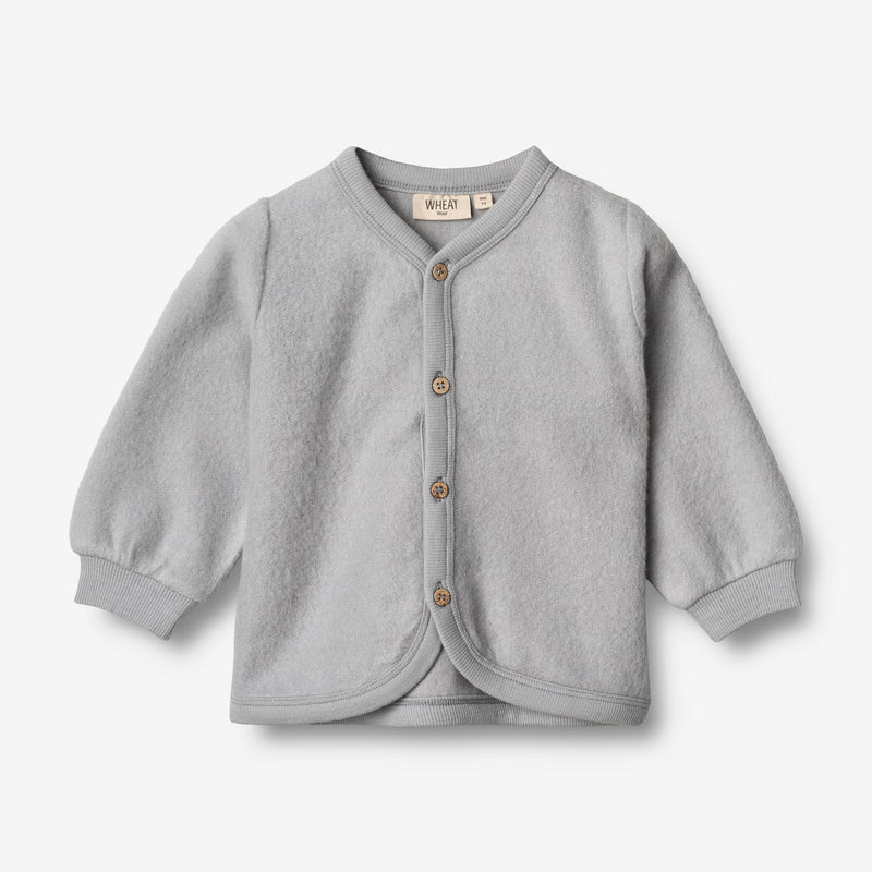 Wheat Wool  Strickjacke aus gefilzter Merinowolle | Baby Sweatshirts 1524 winter sky