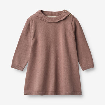 Wheat Main  Strickkleid Nannie | Baby Dresses 1349 lavender rose