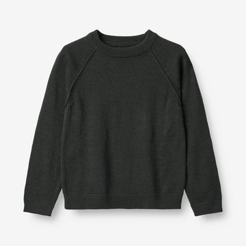 Wheat Main  Strickpullover Benja Knitted Tops 0025 black coal