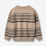 Wheat Main Strickpullover Flores Knitted Tops 9568 sand black stripe