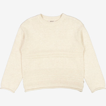 Wheat Main  Strickpullover Gunnar Knitted Tops 1101 cloud melange
