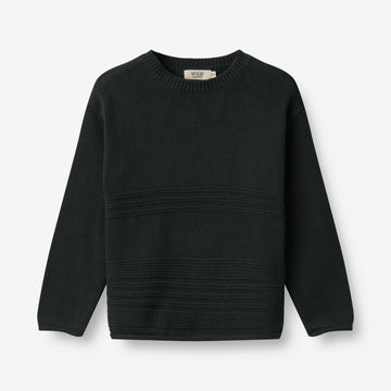 Wheat Main  Strickpullover Gunnar Knitted Tops 1432 navy