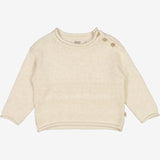 Wheat Strickpullover Gunnar | Baby Knitted Tops 1101 cloud melange
