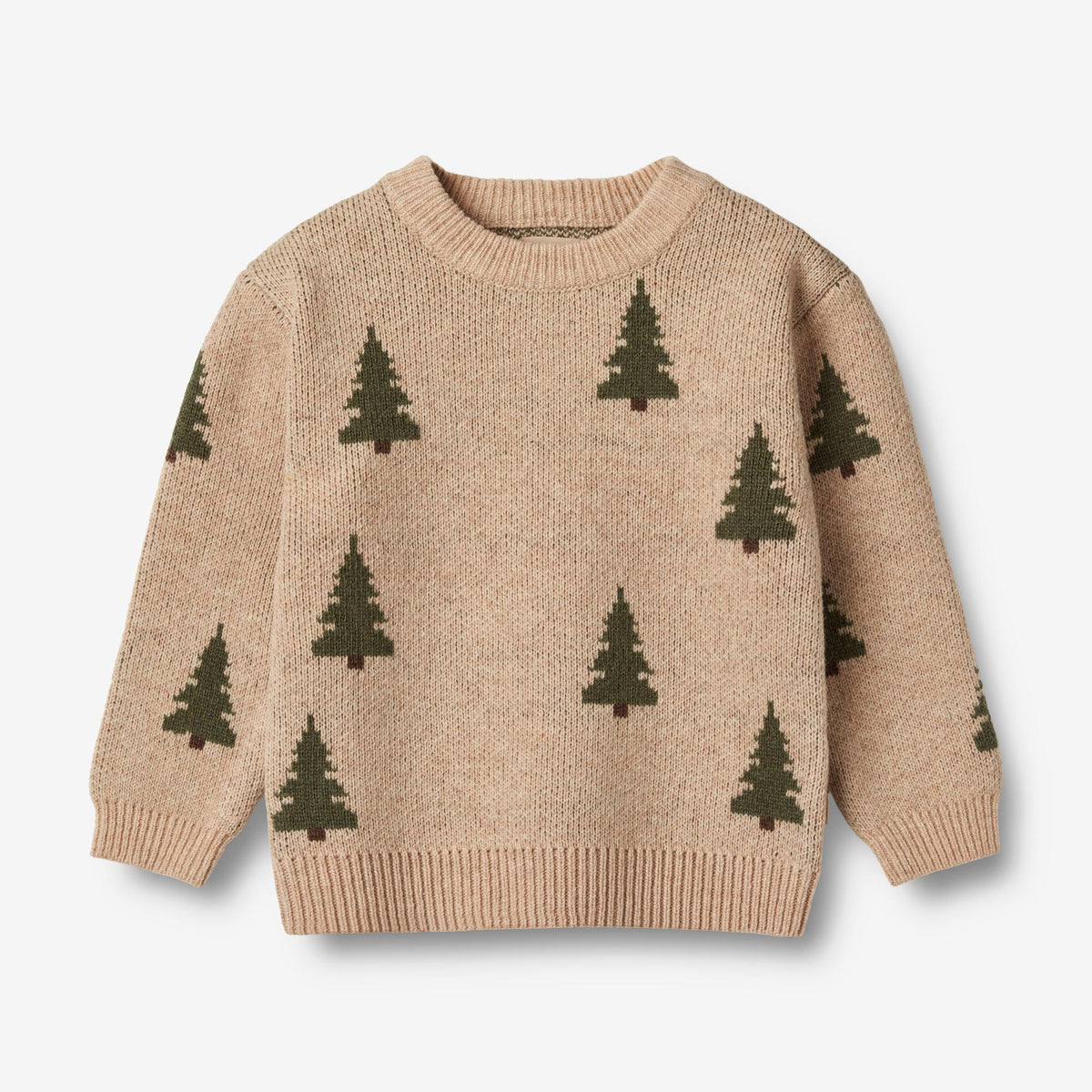 Strickpullover Jacquard offwhite Wheat
