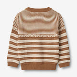 Wheat Main Strickpullover Janus Knitted Tops 5073 caramel