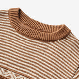 Wheat Main Strickpullover Janus Knitted Tops 5073 caramel