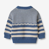 Wheat Main Strickpullover Janus | Baby Knitted Tops 1173 deep ocean