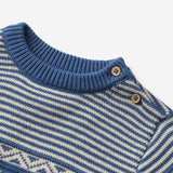 Wheat Main Strickpullover Janus | Baby Knitted Tops 1173 deep ocean
