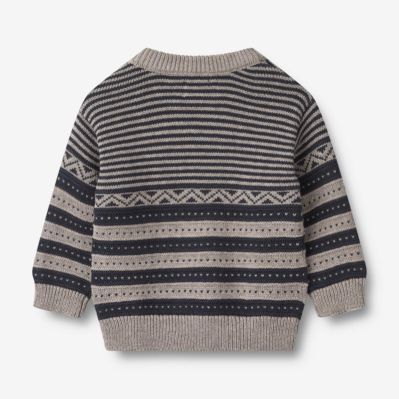 Wheat Main Strickpullover Janus | Baby Knitted Tops 1432 navy