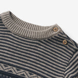 Wheat Main Strickpullover Janus | Baby Knitted Tops 1432 navy