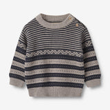 Wheat Main Strickpullover Janus | Baby Knitted Tops 1432 navy