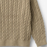 Wheat Main Strickpullover L/S Oliver Pullover 0070 gravel