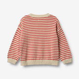 Wheat Main Strickpullover Leise Knitted Tops 2078 red stripe
