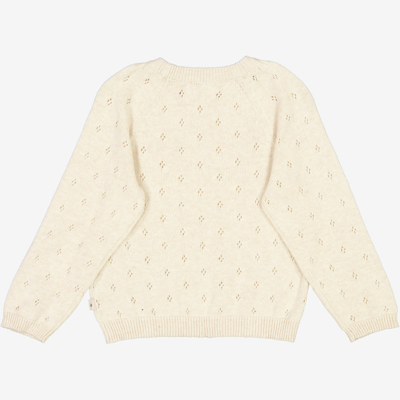 Wheat Main  Strickpullover Mira Knitted Tops 1101 cloud melange