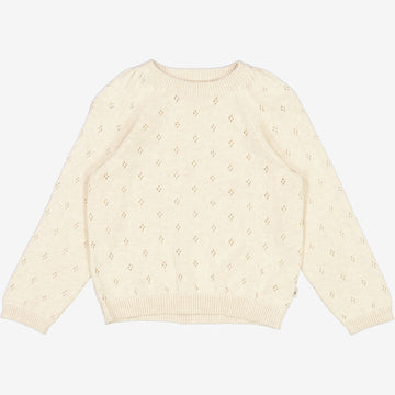 Wheat Main  Strickpullover Mira Knitted Tops 1101 cloud melange
