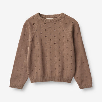 Wheat Main  Strickpullover Mira Knitted Tops 3004 cocoa brown
