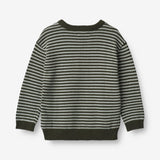 Wheat Main  Strickpullover Morgan Knitted Tops 1686 forest night stripe