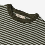 Wheat Main  Strickpullover Morgan Knitted Tops 1686 forest night stripe