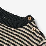 Wheat Main  Strickpullover Morgan | Baby Knitted Tops 1433 navy stripe