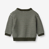 Wheat Main  Strickpullover Morgan | Baby Knitted Tops 1686 forest night stripe