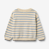 Wheat Main Strickpullover Morgan Pullover 9642 faded denim stripe