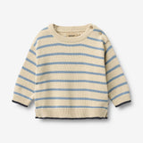 Wheat Main Strickpullover Morgan Pullover 9642 faded denim stripe
