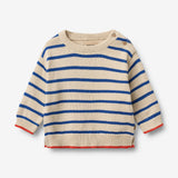 Wheat Main Strickpullover Morgan Pullover 9667 true blue stripe