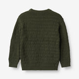 Wheat Main  Strickpullover Petro Knitted Tops 1687 forest night