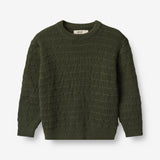 Wheat Main  Strickpullover Petro Knitted Tops 1687 forest night