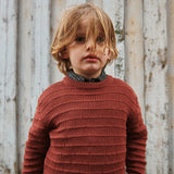 Wheat Main  Strickpullover Petro Knitted Tops 2072 red