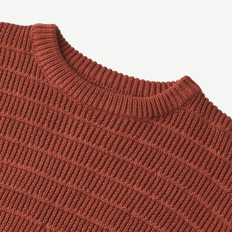 Wheat Main  Strickpullover Petro Knitted Tops 2072 red