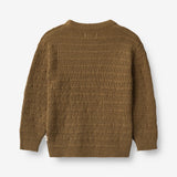 Wheat Main  Strickpullover Petro Knitted Tops 4143 green bark