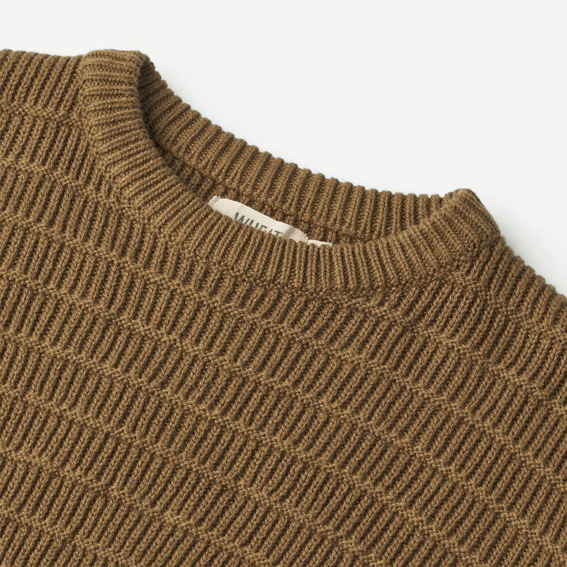 Wheat Main  Strickpullover Petro Knitted Tops 4143 green bark