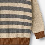 Wheat Main Strickpullover Rasmus Pullover 9596 flint stripe