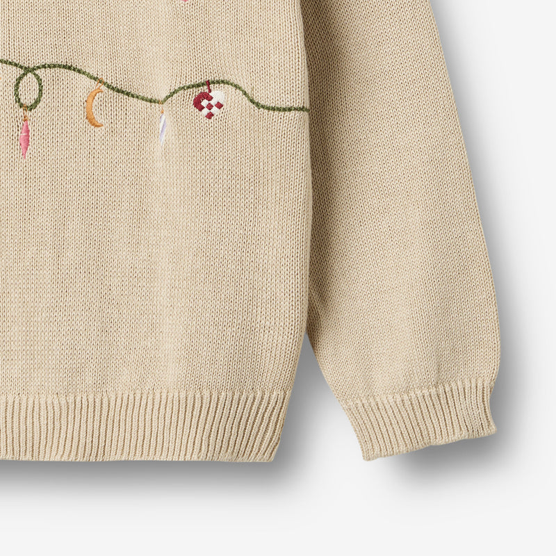 Wheat Main Strickpullover mit Stickerei Lisa Knitted Tops 3191 offwhite