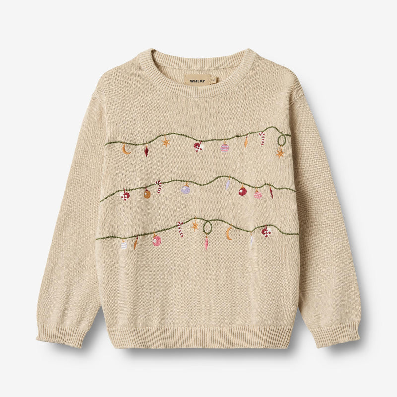 Wheat Main Strickpullover mit Stickerei Lisa Knitted Tops 3191 offwhite