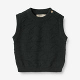 Wheat Main  Strickpullunder Bobby | Baby Knitted Tops 1432 navy