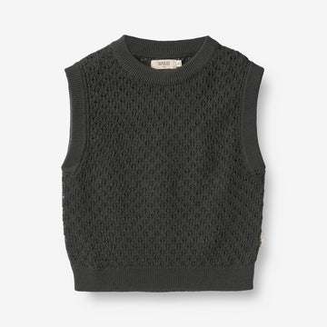 Wheat Main  Strickpullunder Saga Knitted Tops 0025 black coal