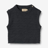 Wheat Main Strickweste Bobby Knitted Tops 1432 navy